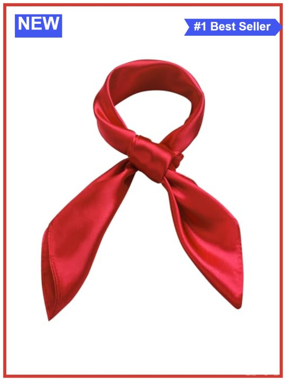 Satin Square Scarf 23.6in Head Neck Scarf Silk Like Bandana